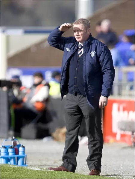 Ally McCoist and Rangers Celebrate 1-4 Victory Over Inverness Caledonian Thistle in Scottish Premier League