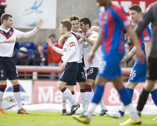 Rangers Steven Davis Celebrates Epic Goal in 4-1 Victory over Inverness Caledonian Thistle