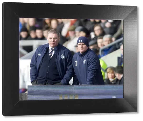 Rangers Triumph: McCoist and Durrant's Victory Celebration at Inverness Caledonian Stadium (4-1)