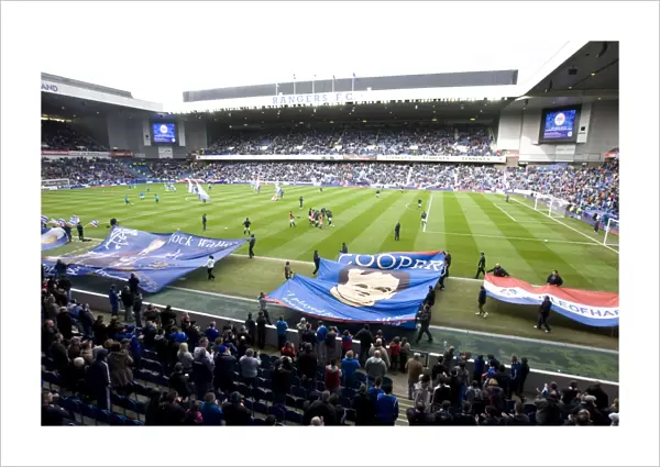 Rangers FC: A Sea of Passionate Fans Uniting at Ibrox Stadium - Pre-Match Celebration