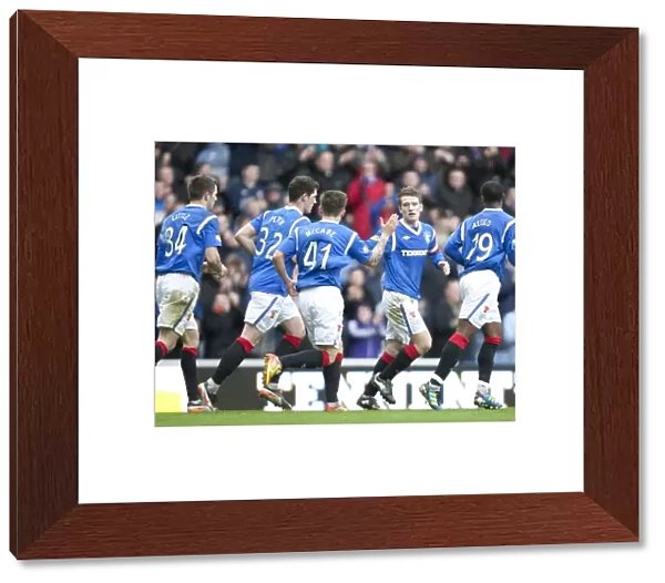 Steven Davis Dramatic Goal: Rangers 2-1 Heart of Midlothian at Ibrox Stadium