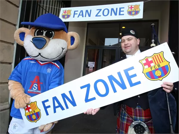 Soccer - Rangers and Barcelona Fans at the Fanzone - City Hall - Glasgow