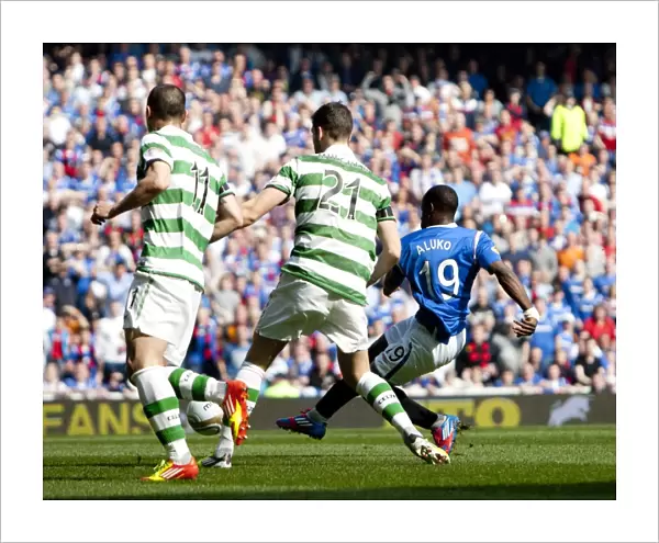 Sone Aluko's Dramatic Goal: Rangers 3-2 Celtic, Clydesdale Bank Scottish Premier League, Ibrox Stadium