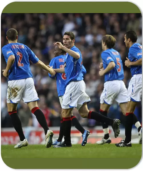 Rangers Carlos Cuellar Rejoices in Double Lead Against Inverness Caledonian Thistle in Clydesdale Bank Premier League