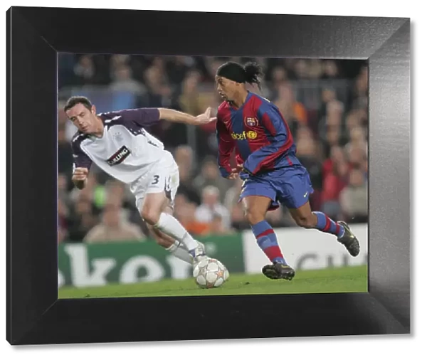 David Weir vs Ronaldinho: A Clash of Champions at Nou Camp - Barcelona 2-0 Rangers
