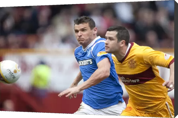Rangers Lee McCulloch in Action: Motherwell vs Rangers (2-1)