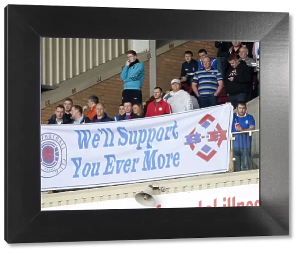 Rangers Fans Celebrate: Motherwell 1-2 Rangers, Clydesdale Bank Scottish Premier League