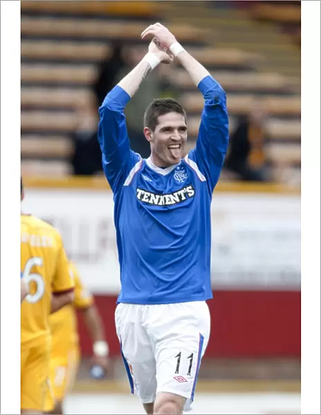 Rangers Kyle Lafferty: Exultant in a 2-1 Scottish Premier League Victory Over Motherwell