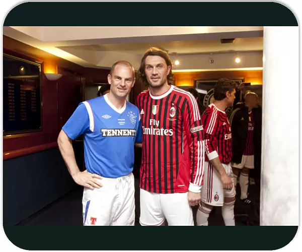 A Clash of Soccer Greats: Ronald de Boer vs. Paolo Maldini - Rangers Legends vs. AC Milan Legends at Ibrox Stadium (1-0)