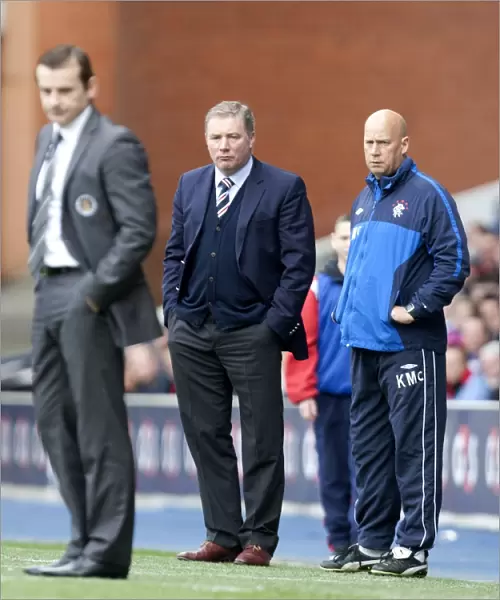 Ally McCoist and Kenny McDowall Observe Rangers 3-1 Victory Over St Mirren at Murray Park
