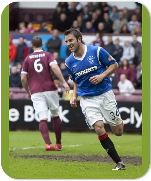 Andy Little's Double Strike: Rangers 3-0 Victory over Hearts at Tynecastle Stadium (Clydesdale Bank Scottish Premier League)