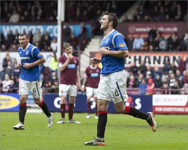 Andy Little's Double Strike: Rangers Dominance over Hearts at Tynecastle (3-0)