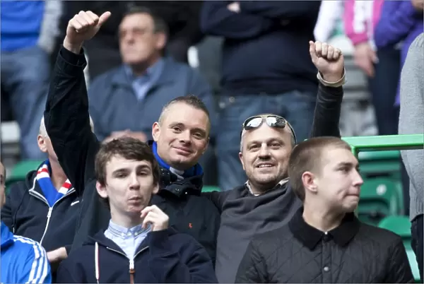 Rangers vs. Celtic: Unbroken Spirit of the Rangers Fans Amidst a 3-0 Deficit in the Scottish Premier League Showdown at Celtic Park