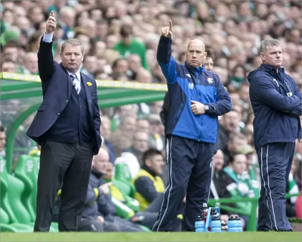 McCoist and McDowall Strategize Amidst Celtic's 3-0 Lead: Rangers Managerial Duo Plotting a Comeback