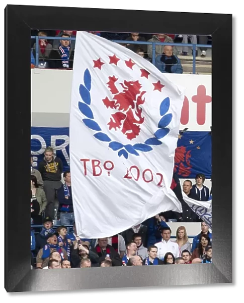 A Sea of Blue and White: Rangers Fans United in Ibrox Stadium (0-0) - Rangers vs Motherwell