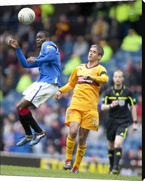 A Battle at Ibrox: Edu vs. Lasley - Scoreless Draw in the Scottish Premier League (Rangers vs. Motherwell)