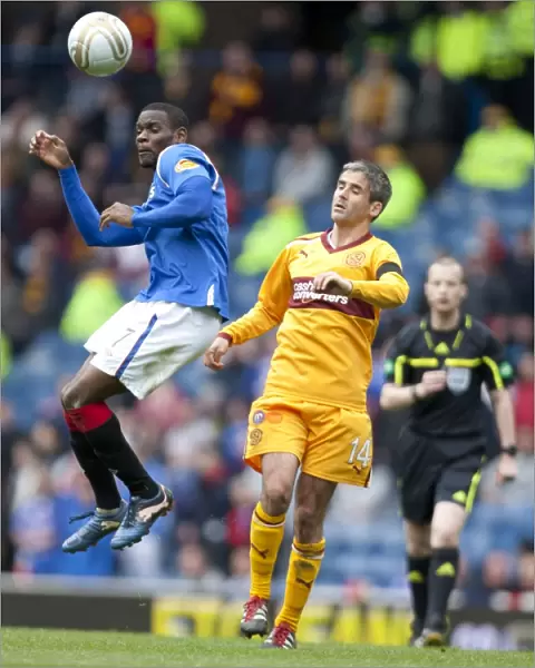 A Battle at Ibrox: Edu vs. Lasley - Scoreless Draw in the Scottish Premier League (Rangers vs. Motherwell)