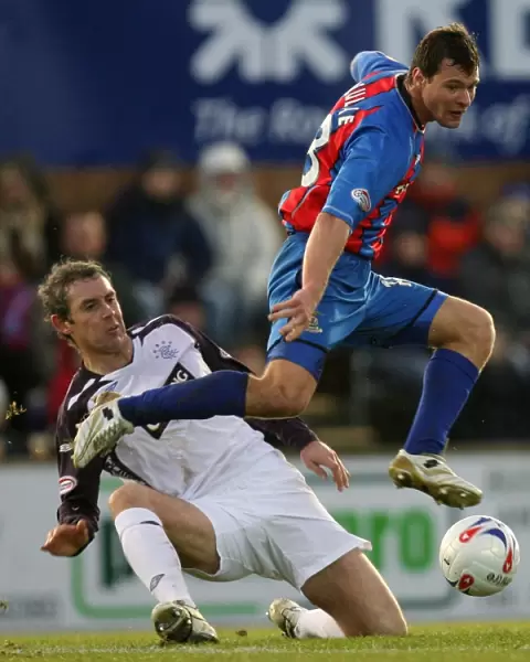 David Weir Scores the Winning Goal for Rangers against Inverness Caledonian Thistle at Tulloch Caledonian Stadium