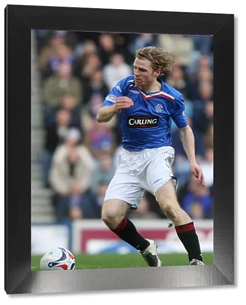 Chris Burke Scores the Second Goal for Rangers Against Falkirk at Ibrox in the Clydesdale Bank Premier League
