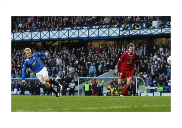 Steven Naismith's Decisive Goal: Rangers 2-0 Triumph Over Falkirk in the Clydesdale Bank Premier League at Ibrox