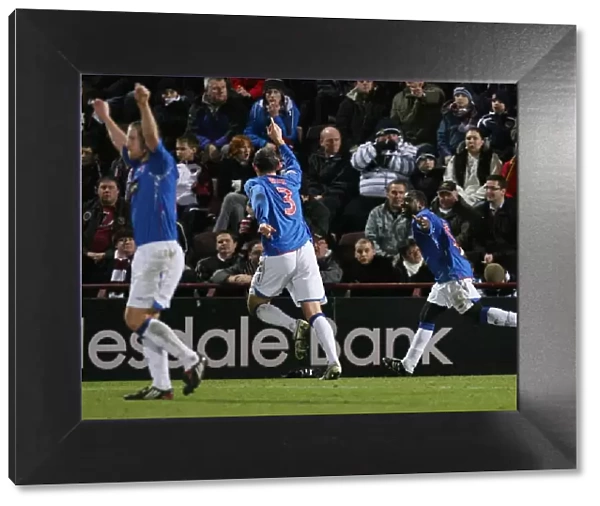 Jean-Claude Darcheville's Euphoric Moment: Rangers 4-0 Triumph at Tynecastle Stadium