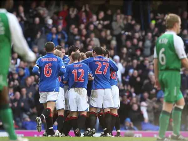 Rangers: Chris Burke's Euphoric Moment - 1-0 Goal Celebration vs Hibernian, Scottish Cup Fifth Round Replay at Ibrox