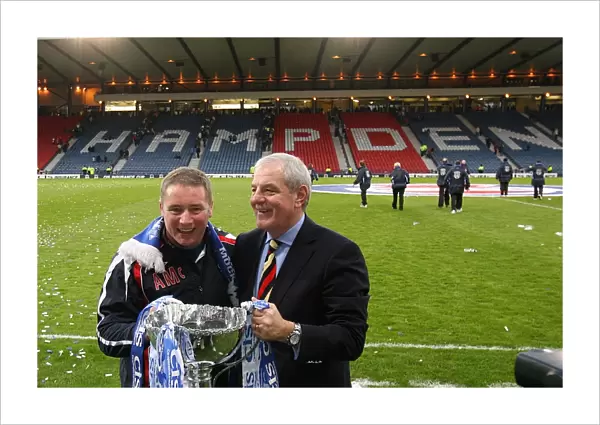 Rangers Football Club: McCoist and Smith Celebrate 2008 CIS League Cup Victory