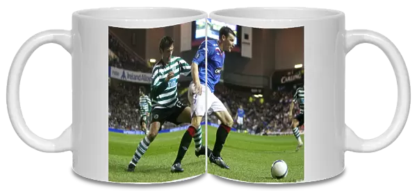 Determined Lee McCulloch Stalemate: Rangers vs. Sporting Clube de Portugal, 0-0 Quarter-Final 1st Leg (Ibrox)