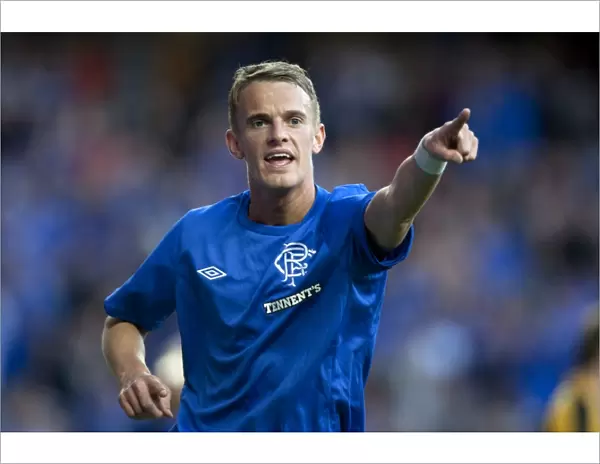 Rangers 4-0 East Fife: Dean Shiels Goal Celebration in Scottish Communities League Cup First Round at Ibrox Stadium