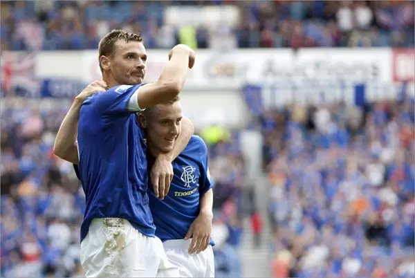 Rangers: McCulloch and McKay's Unforgettable Goal Celebration in 5-1 Win Over East Stirlingshire at Ibrox Stadium