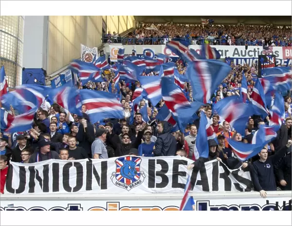 Rangers FC: Blue Order Fans Celebrate Glory after 5-1 Win over East Stirlingshire at Ibrox Stadium