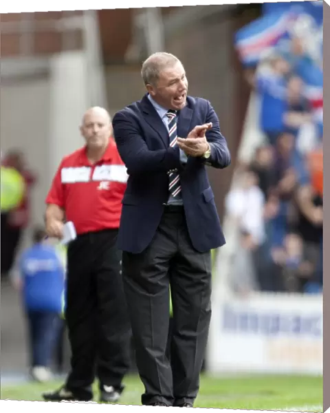 Rangers Ally McCoist and Team Euphoria: Celebrating a 5-1 Thrilling Third Division Victory at Ibrox Stadium