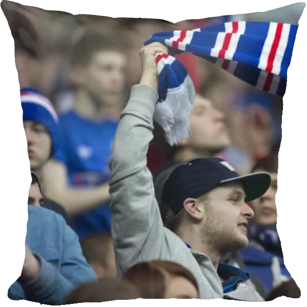 Ecstatic Rangers Fans Celebrate 7-0 Victory Over Alloa Athletic at Ibrox Stadium