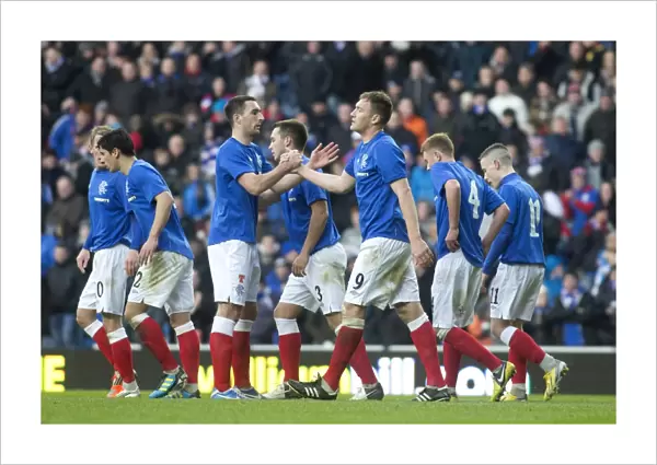 Rangers Kevin Kyle's Triumphant Goal: A 3-0 Scottish Cup Victory Over Elgin City at Ibrox Stadium (William Hill Round 4)