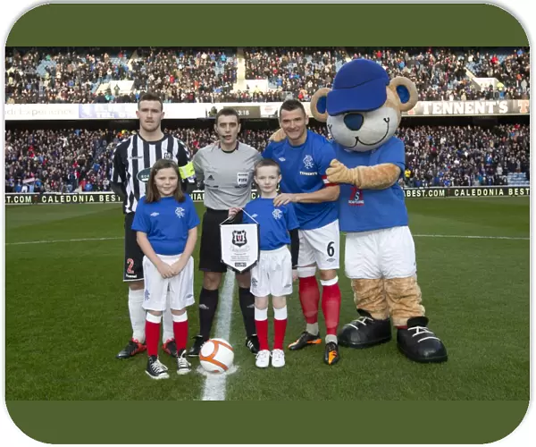 Rangers Triumph: McCulloch and the Mascots Celebrate 3-0 Scottish Cup Victory over Elgin City (Rangers FC)