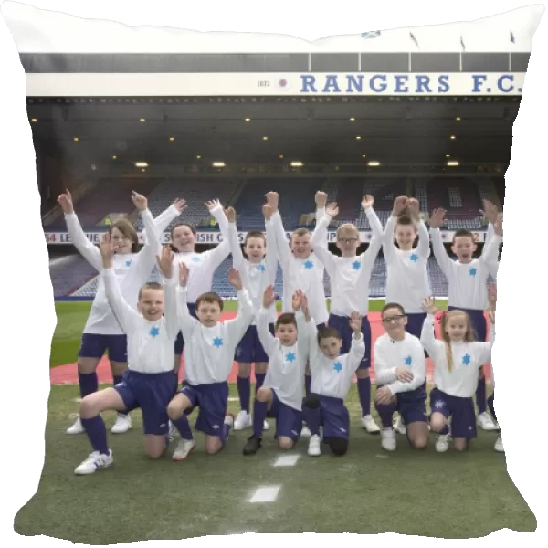 Rangers Football Club: 2-0 Victory Over Stirling Albion at Ibrox Stadium - Mascot Day