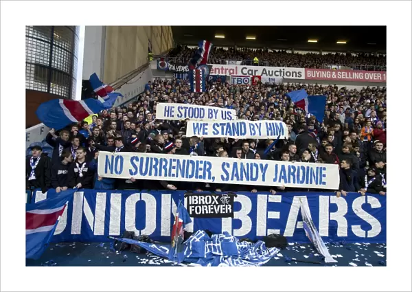 Rangers Fans Rally Behind Sandy Jardine: A Unifying 2-0 Victory Over Stirling Albion at Ibrox Stadium