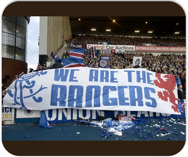 140 Years of Passion: A Sea of Rangers Fans Celebrate at Ibrox Stadium