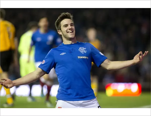 Andy Little's Triumphant Goal: Rangers 3-0 Victory over Annan Athletic at Ibrox Stadium