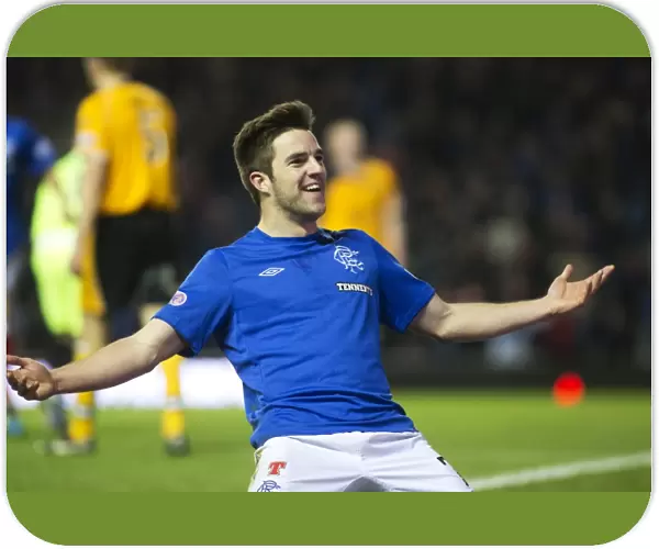 Rangers Andy Little: Triumphant Goal Scorer in 3-0 Victory over Annan Athletic at Ibrox Stadium