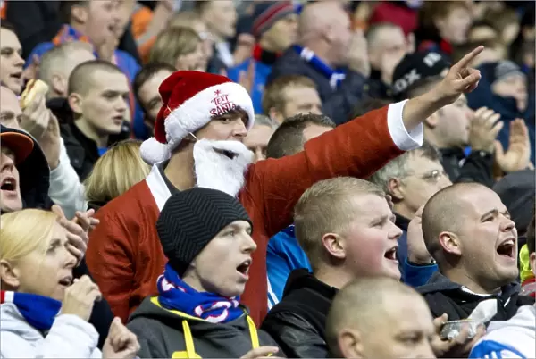 Santa in the Stands: Rangers Triumphant 3-0 Victory over Clyde at Ibrox Stadium