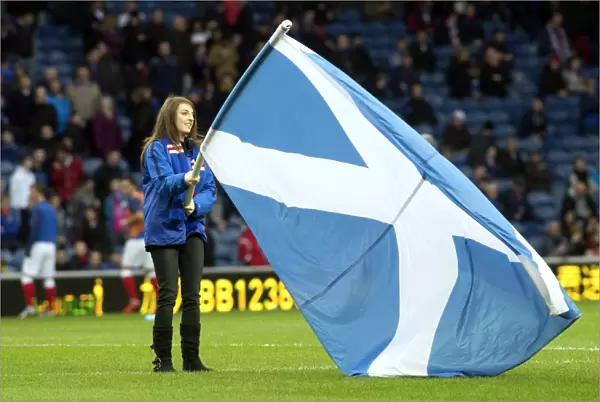 Flag-Bearing Battle at Ibrox: Rangers vs Elgin City - Scottish Third Division Rivalry (1-1)