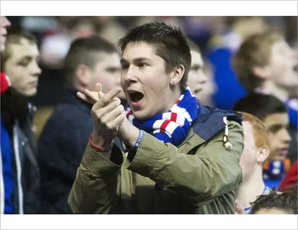Passionate Rangers Fans Filling Ibrox Stadium: A Thrilling Third Division Clash - Rangers vs Elgin City (1-1)