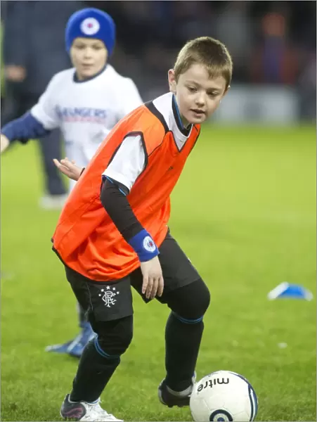 Young Rangers Stars Shine at Ibrox: Half-Time Entertainment with Soccer School