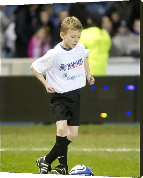 Rangers Soccer School Stars Shine at Ibrox: Half-Time Display of Young Talents (Rangers vs Elgin City)