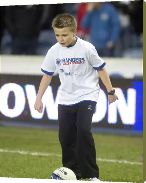 Rangers Soccer School: Half Time at Ibrox - Young Stars Join the Action during Rangers vs Elgin City (1-1) in the Scottish Third Division