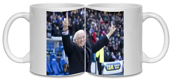 Rangers Legends: Willie Henderson Waves to Adoring Ibrox Crowd during Rangers 4-2 Victory over Berwick Rangers