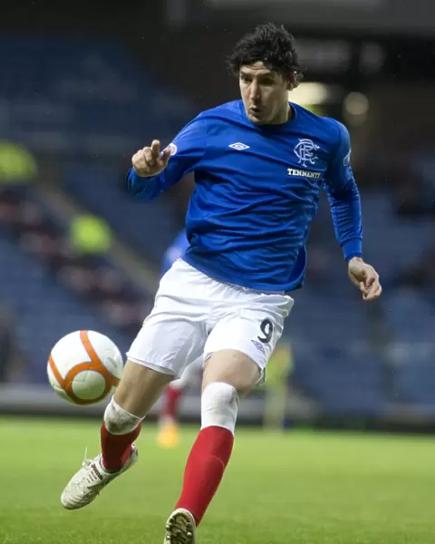 Thrilling Draw at Ibrox: Rangers and Montrose Battle it Out with Francisco Sandaza's Leading Performance (Scottish Third Division Soccer)