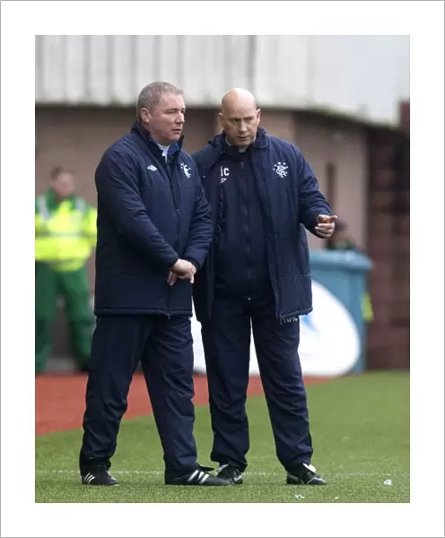 Ally McCoist and Kenny McDowall: Leading Rangers to a 1-4 Victory in the Scottish Third Division at Broadwood Stadium against Clyde