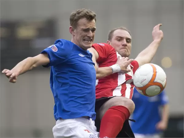 Rangers Dominance: Dean Shiels Scores the Fourth in a 4-1 Thrashing of Clyde in the Scottish Third Division